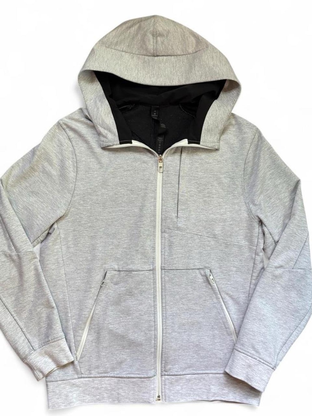 lululemon athletica Men's Heather Gray Full-Zip Hooded Jacket